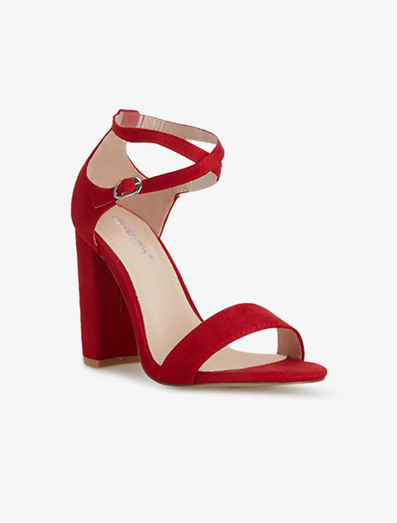 Sandales à bride croisée - rouge - Image 2