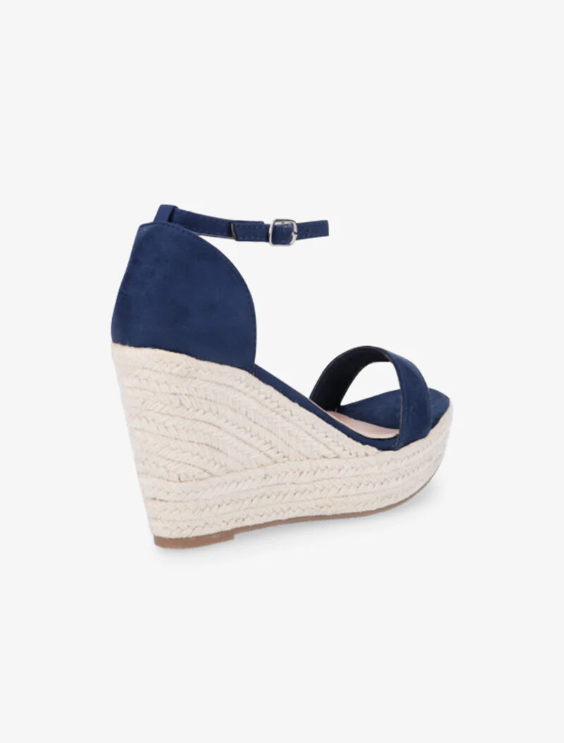 Sandales à contrefort et bride coordonnés - bleu indigo - Image 4