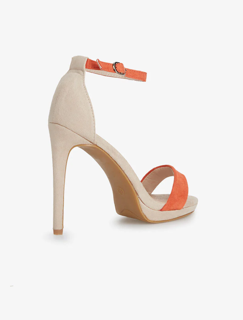 Sandales bicolores - orange/beige - Image 4