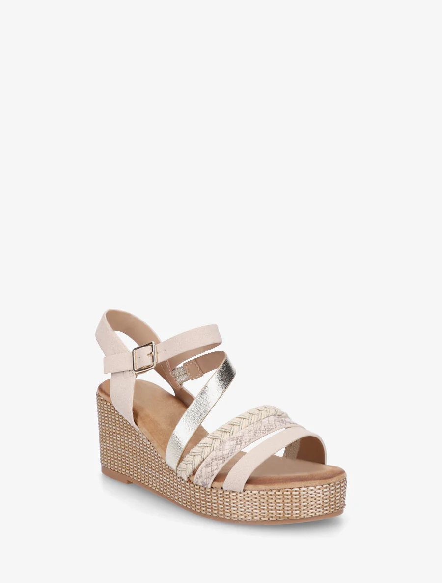 Sandales multibride fantaisie - Beige - Image 2