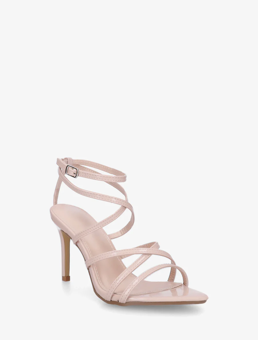 Sandales multibrides à talon aiguille - Beige - Image 2