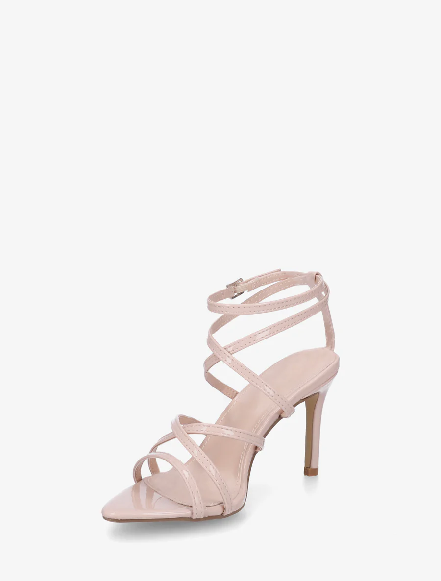 Sandales multibrides à talon aiguille - Beige - Image 3
