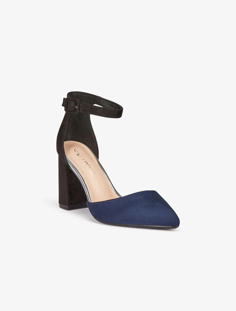 Sandales pointues color block - marine/noir - Image 3