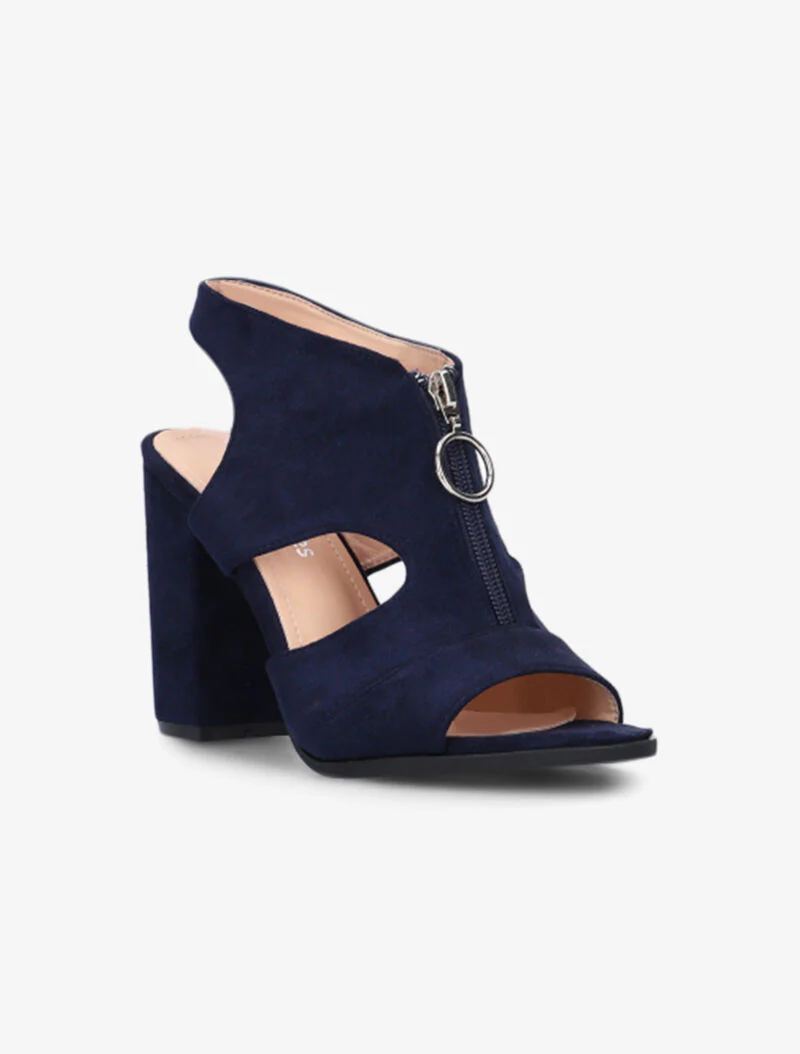 Sandales zippées et à anneau - marine - Image 3