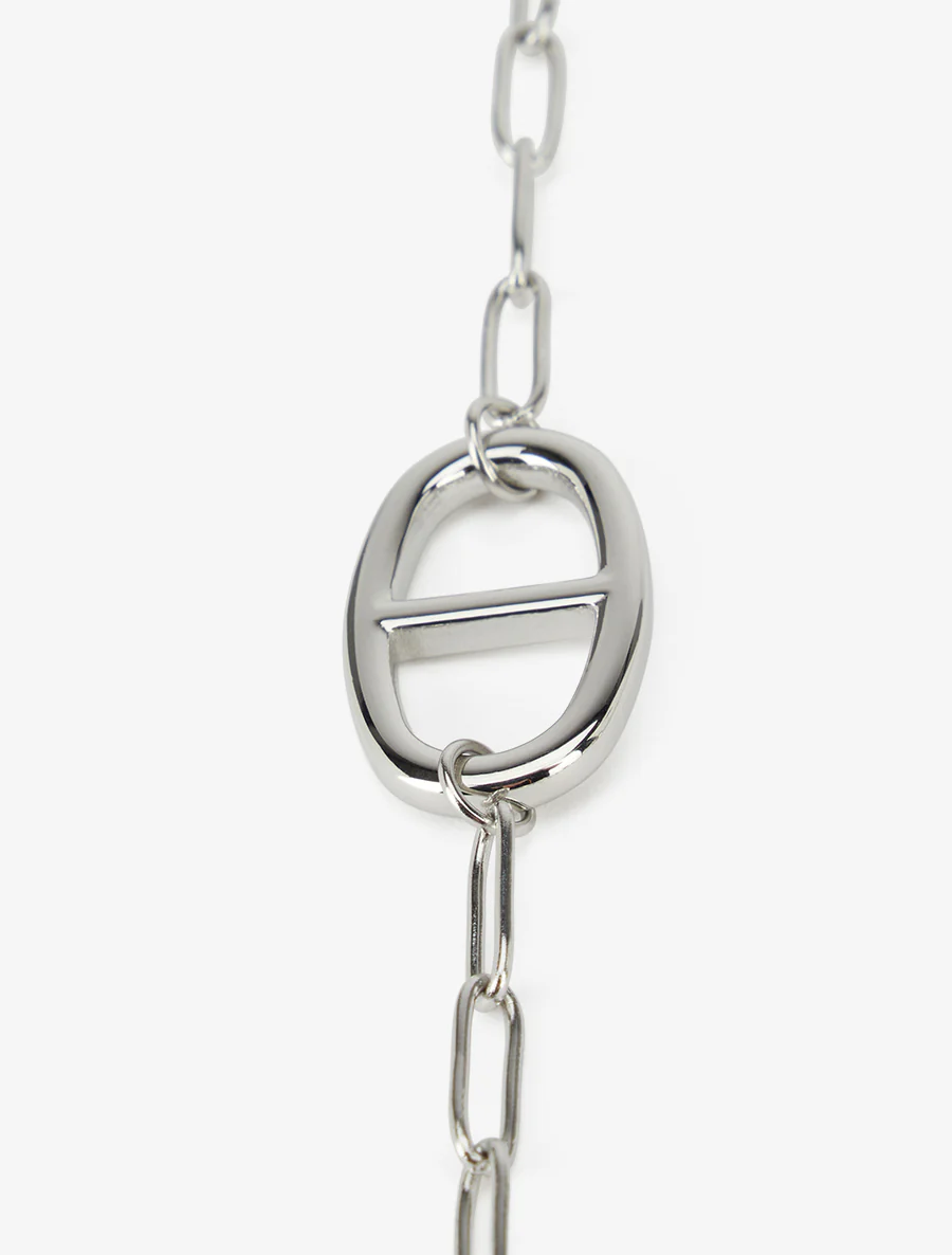 Sautoir à grands maillons marins - Argent - Image 3