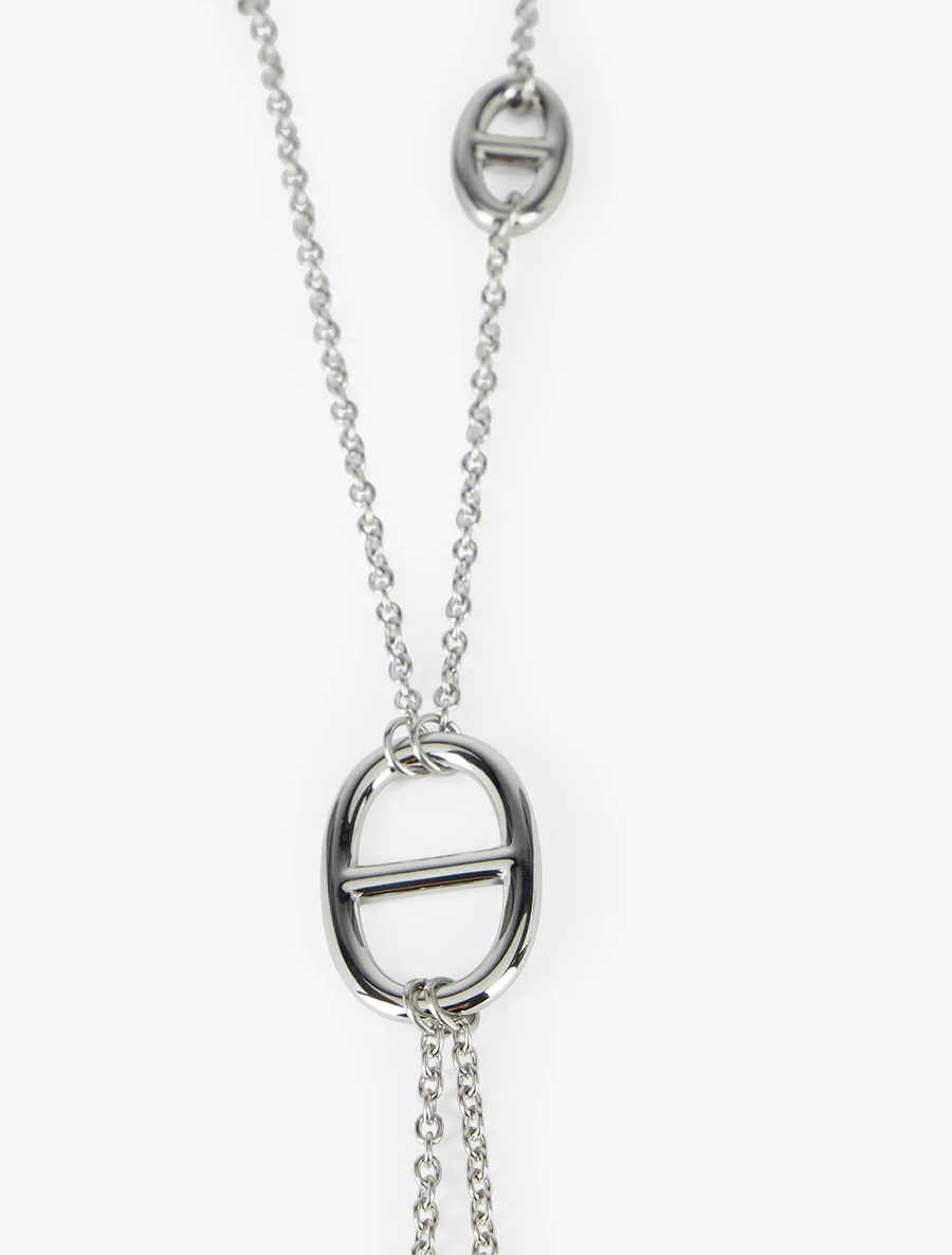 Sautoir à gros maillons marins - Argent - Image 3