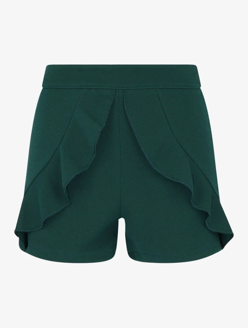 Short à avant volanté - vert - Image 2