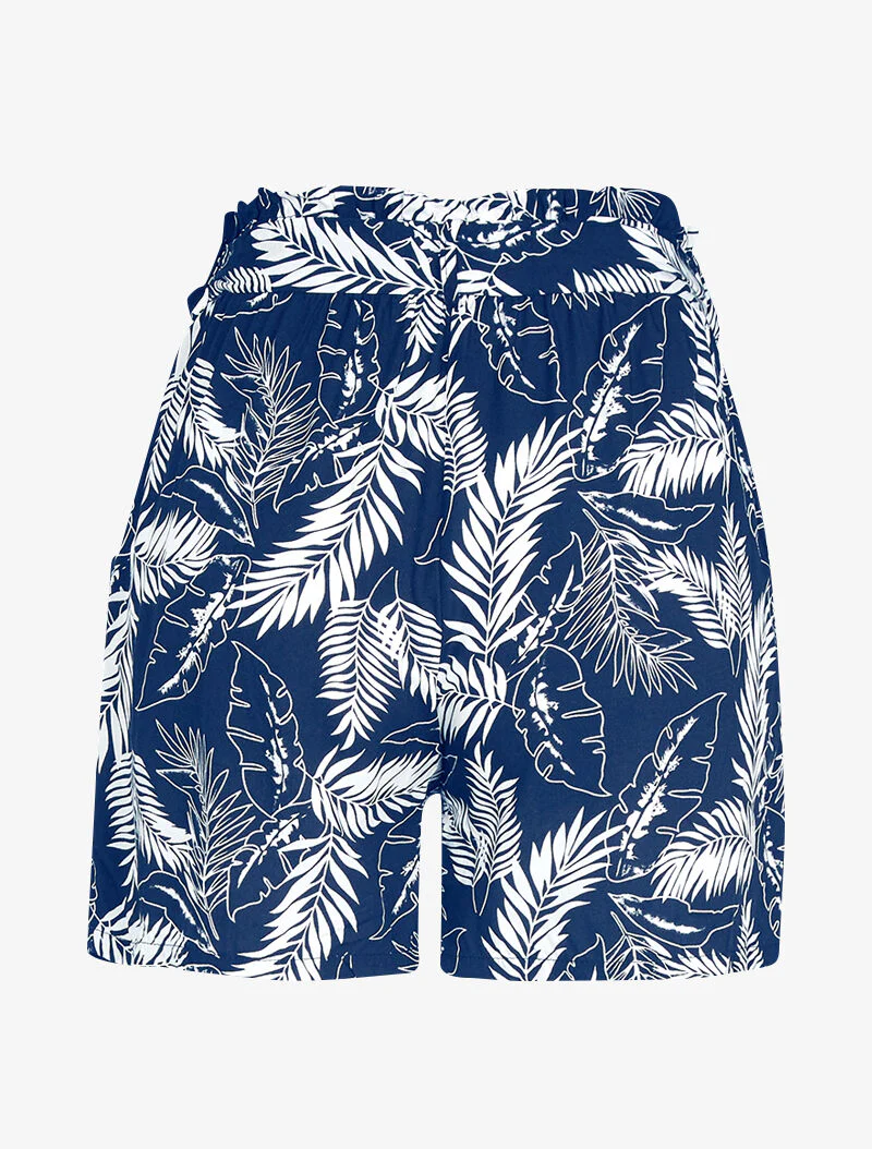 Short à imprimé feuillages - marine - Image 2