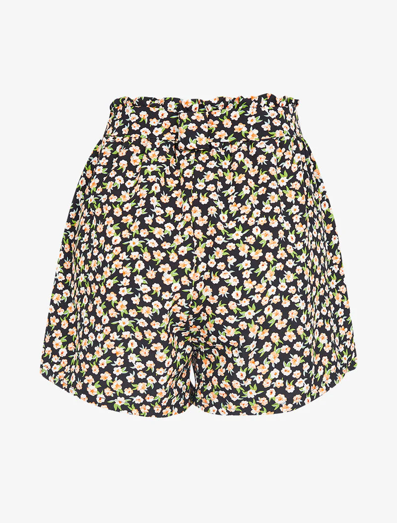 Short à imprimé floral - noir - Image 2