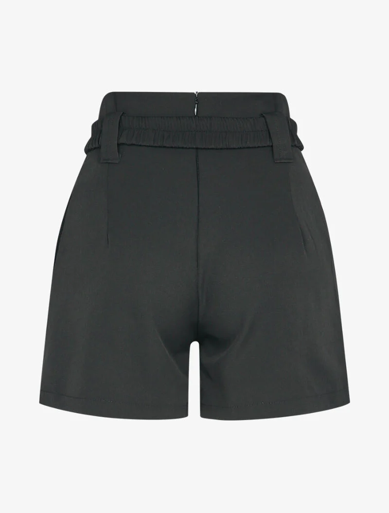 Short casual à taille haute - Noir - Image 2