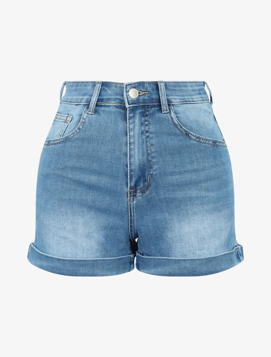 Short court à ourlets - Denim
