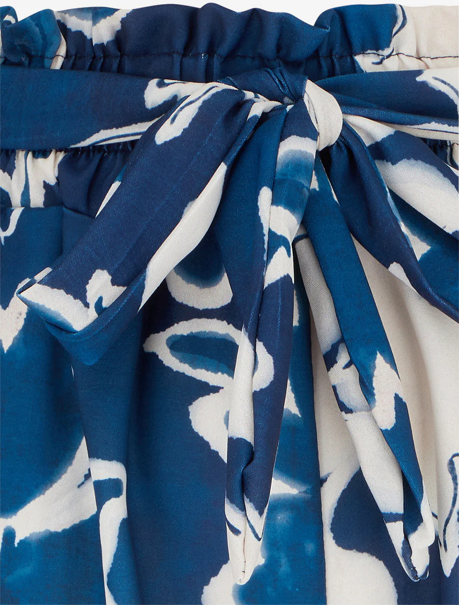 Short fluide à imprimé floral - Marine - Image 3
