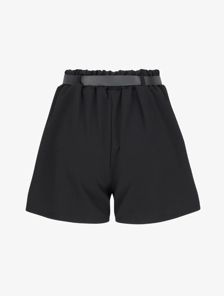 Short fluide évasé - Noir - Image 2