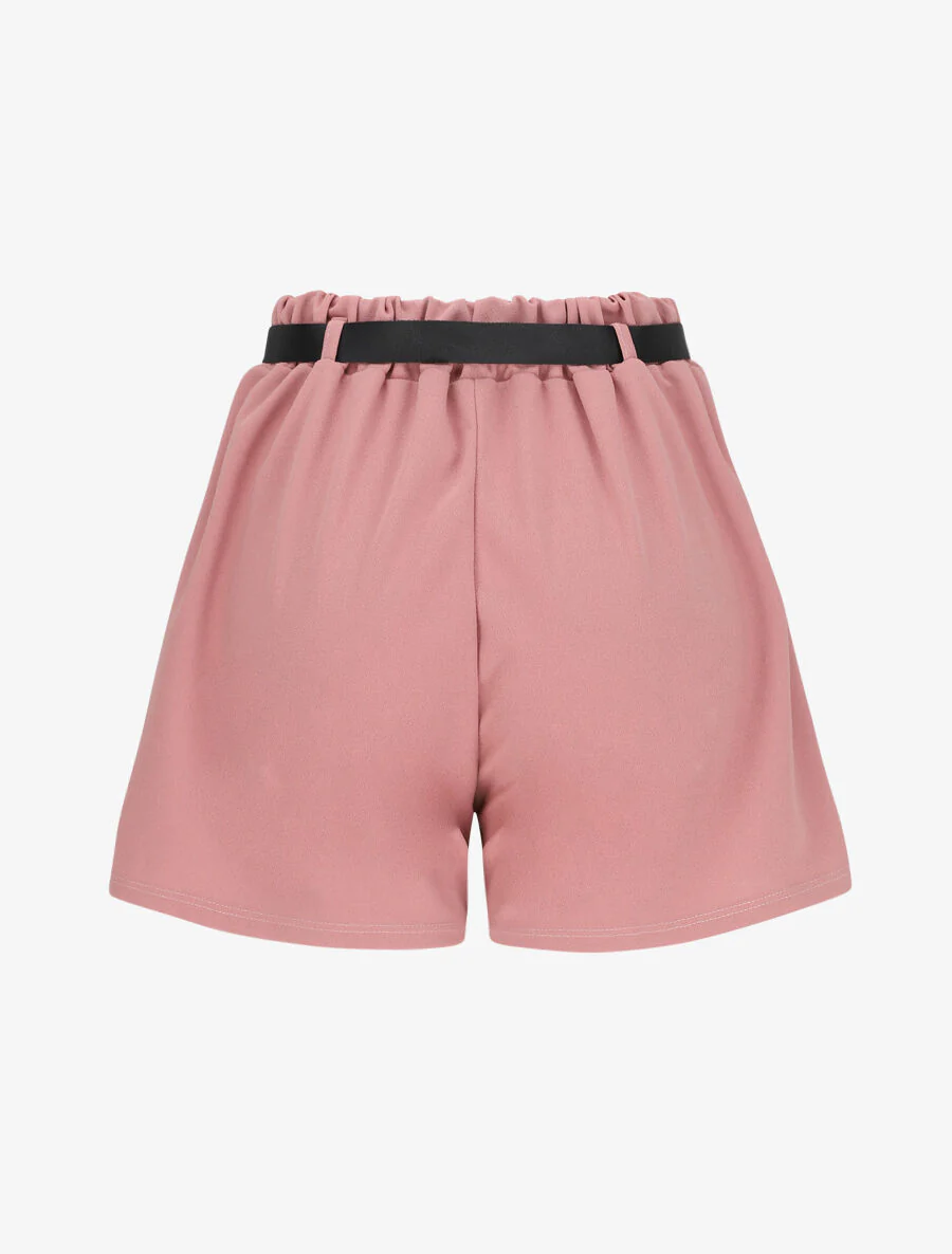 Short fluide évasé - Rose - Image 2