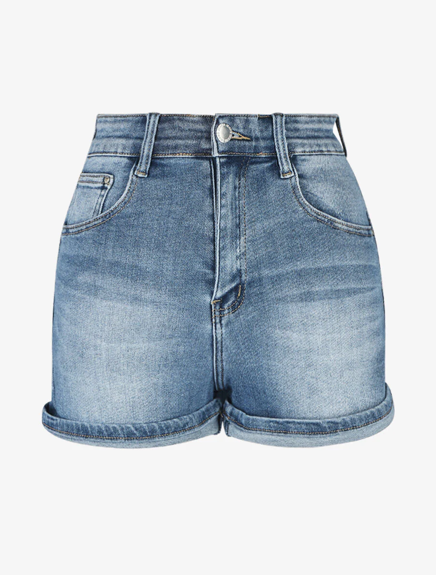 Short push up coupe droite - Bleu
