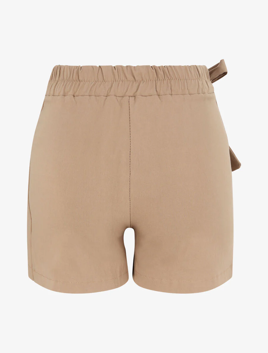 Short style jupe à taille élastiquée - Camel - Image 2