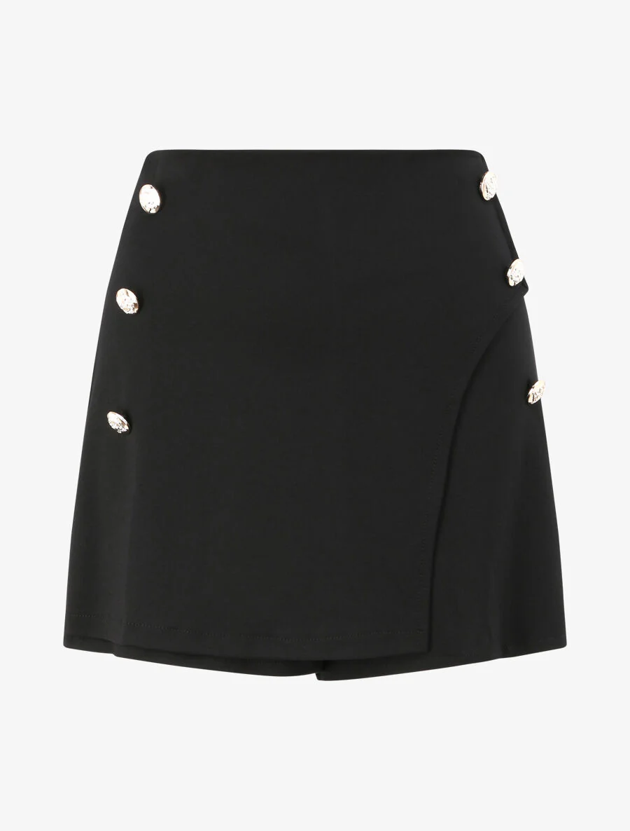Short style jupe culotte - Noir