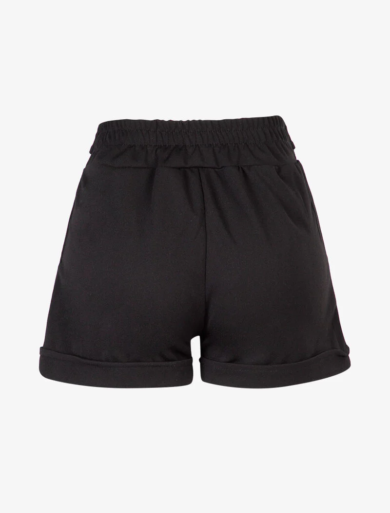 Short uni à ourlets - noir - Image 2