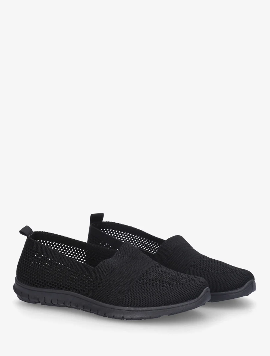 Slip-on en maille - Noir - Image 4