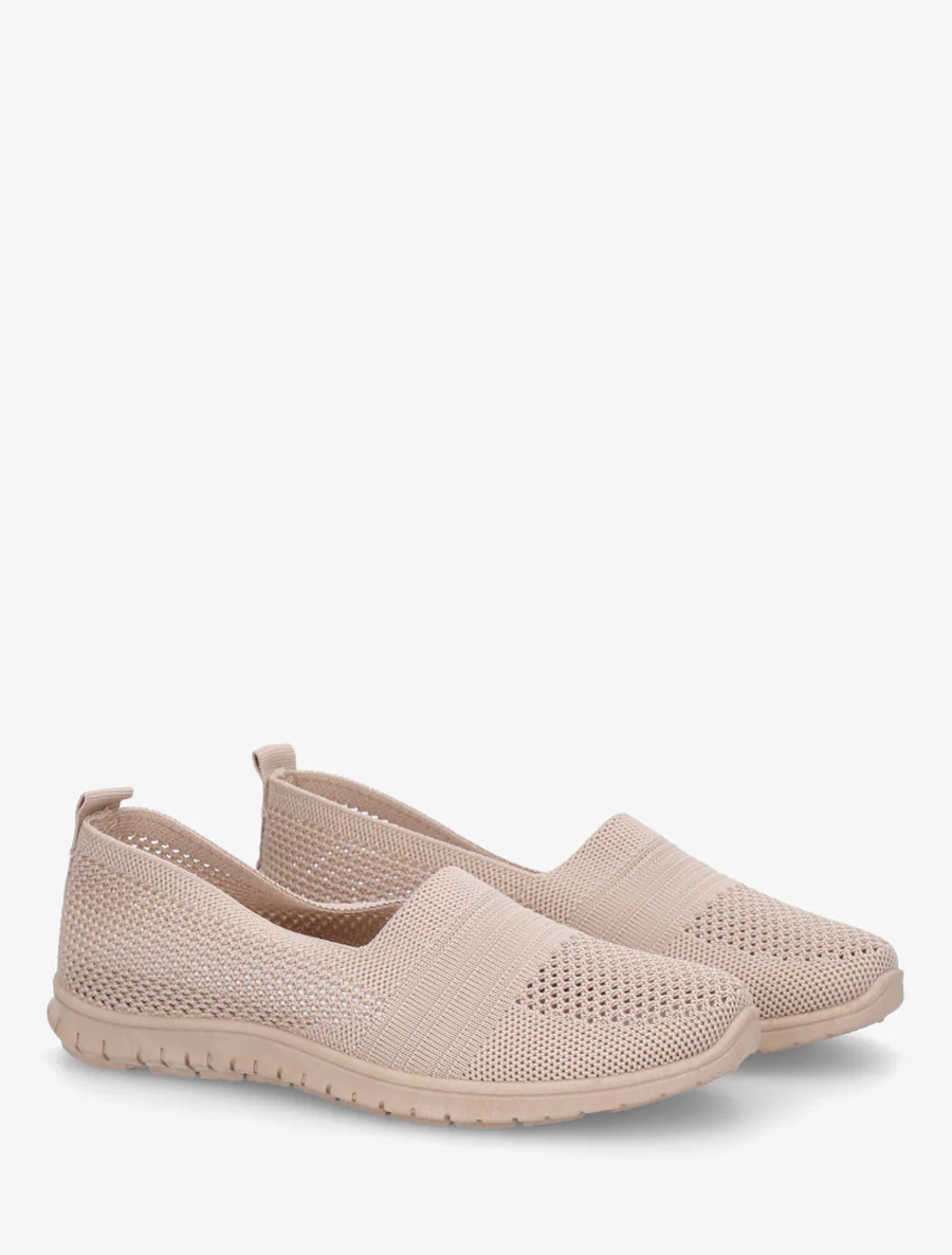 Slip-on en maille - Taupe - Image 4
