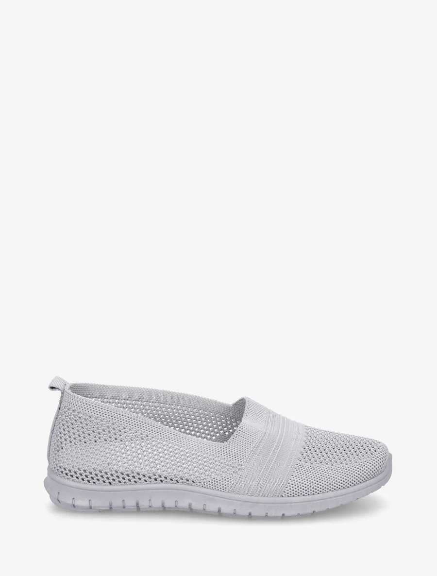 Slip-on en maille - Gris clair