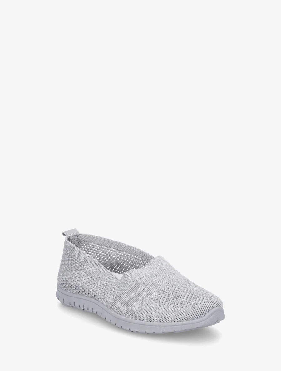 Slip-on en maille - Gris clair - Image 2