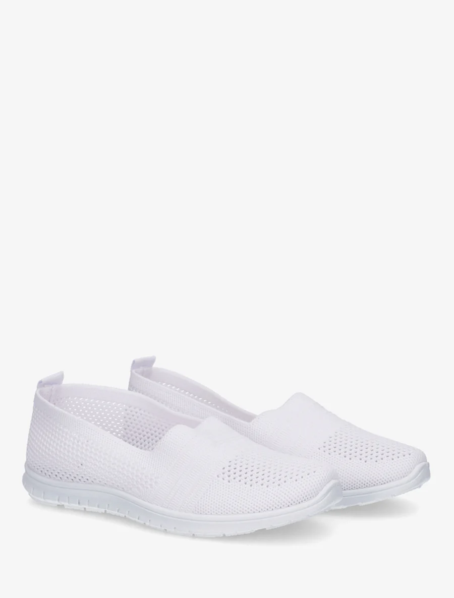 Slip-on en maille - Blanc - Image 4