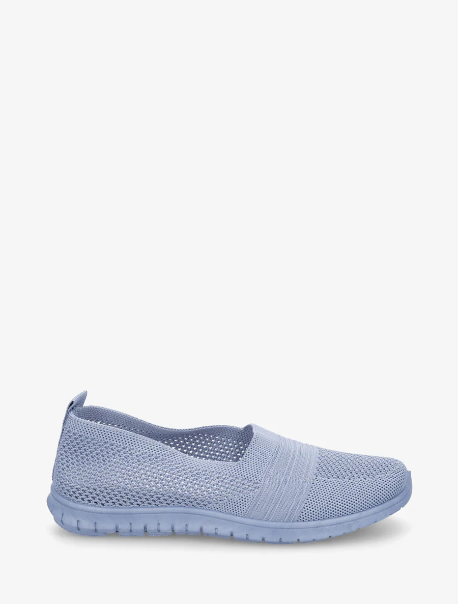 Slip-on en maille - Bleu clair