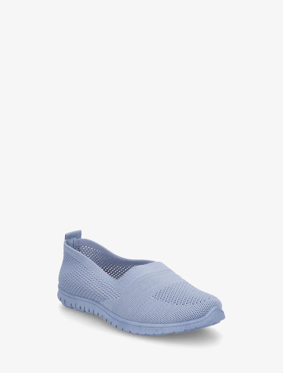 Slip-on en maille - Bleu clair - Image 2