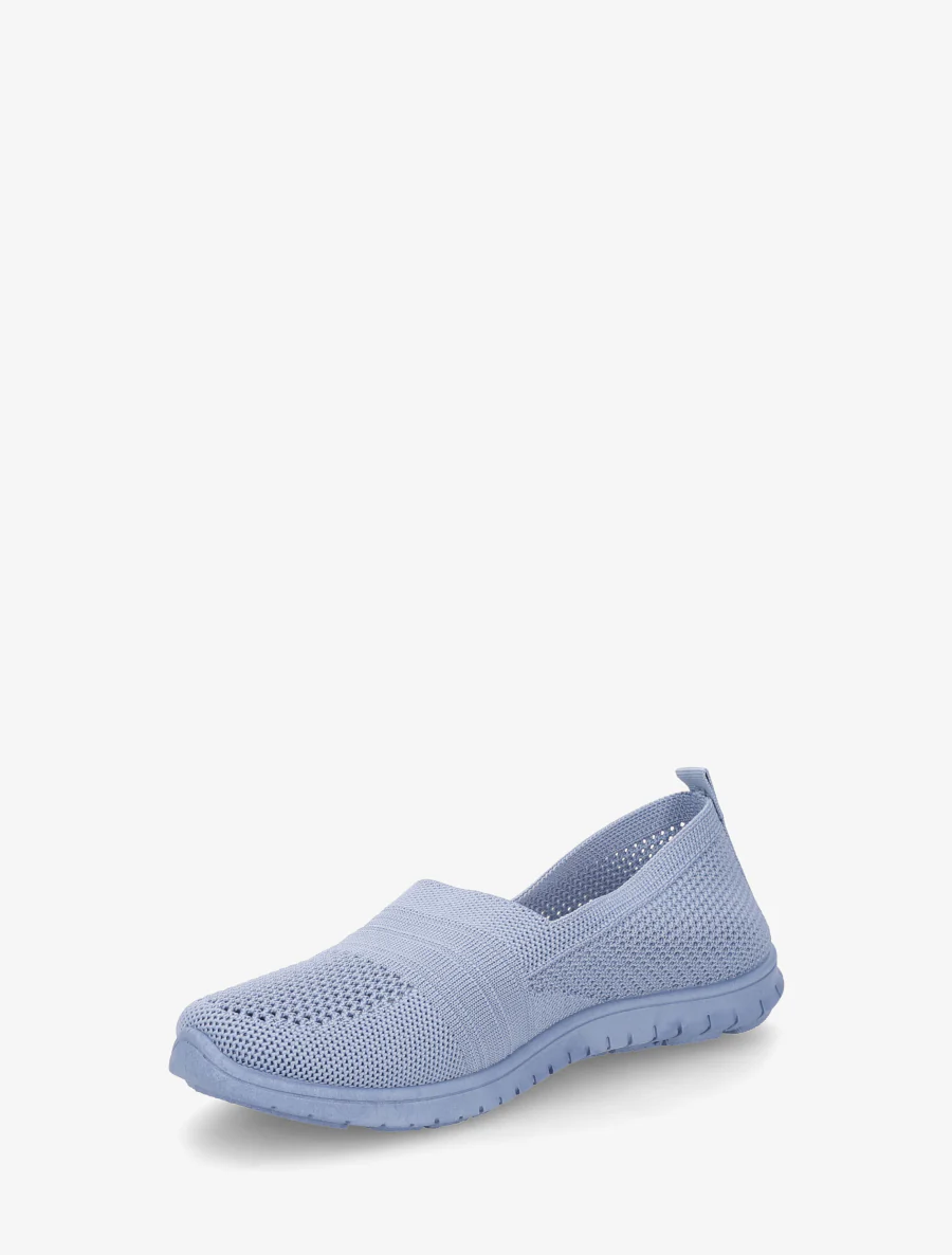 Slip-on en maille - Bleu clair - Image 3