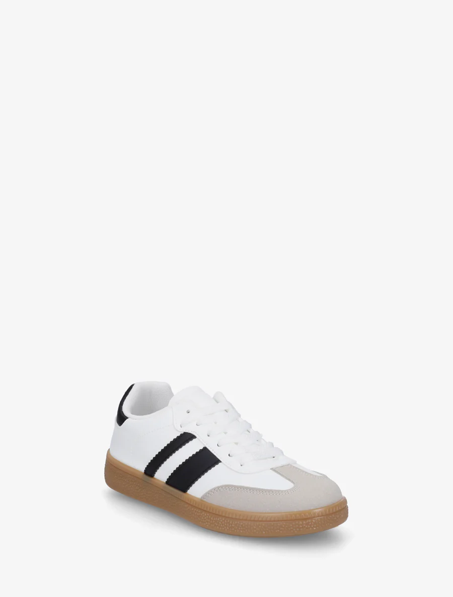 Sneakers à bandes contrastantes - Blanc - Image 2