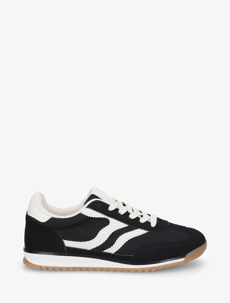 Sneakers à double lacets - Noir
