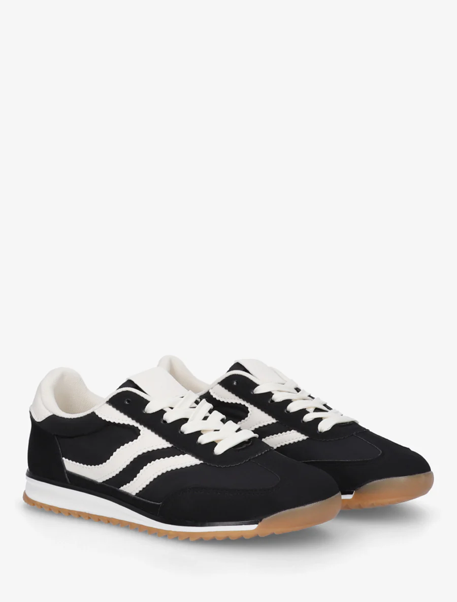 Sneakers à double lacets - Noir - Image 4