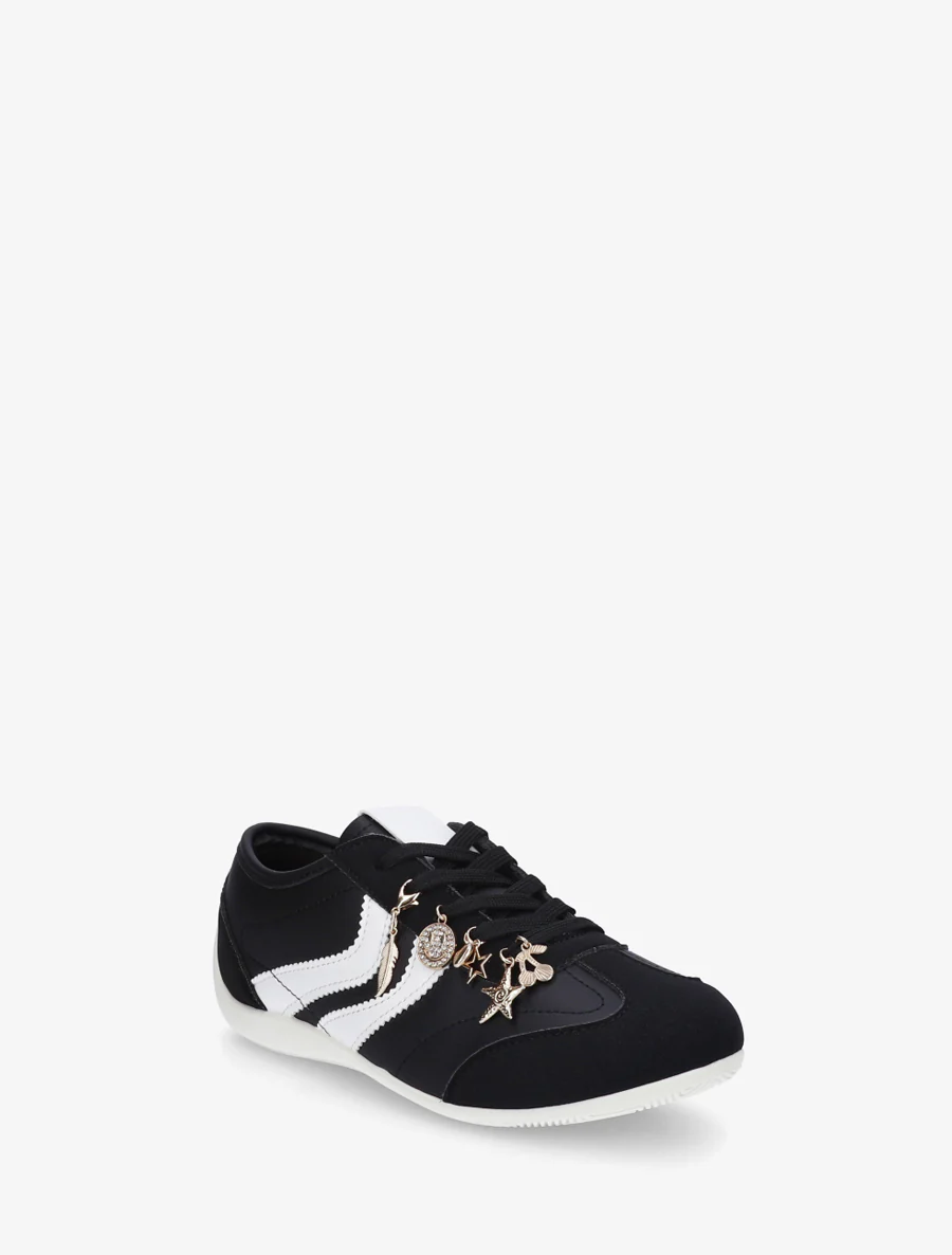 Sneakers à empiècement bijoux dépareillés - Noir - Image 2