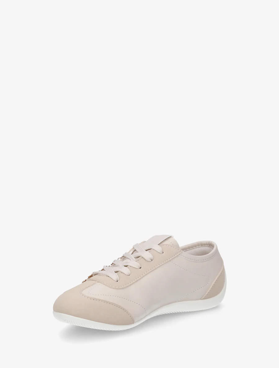 Sneakers à empiècement bijoux dépareillés - Beige - Image 3