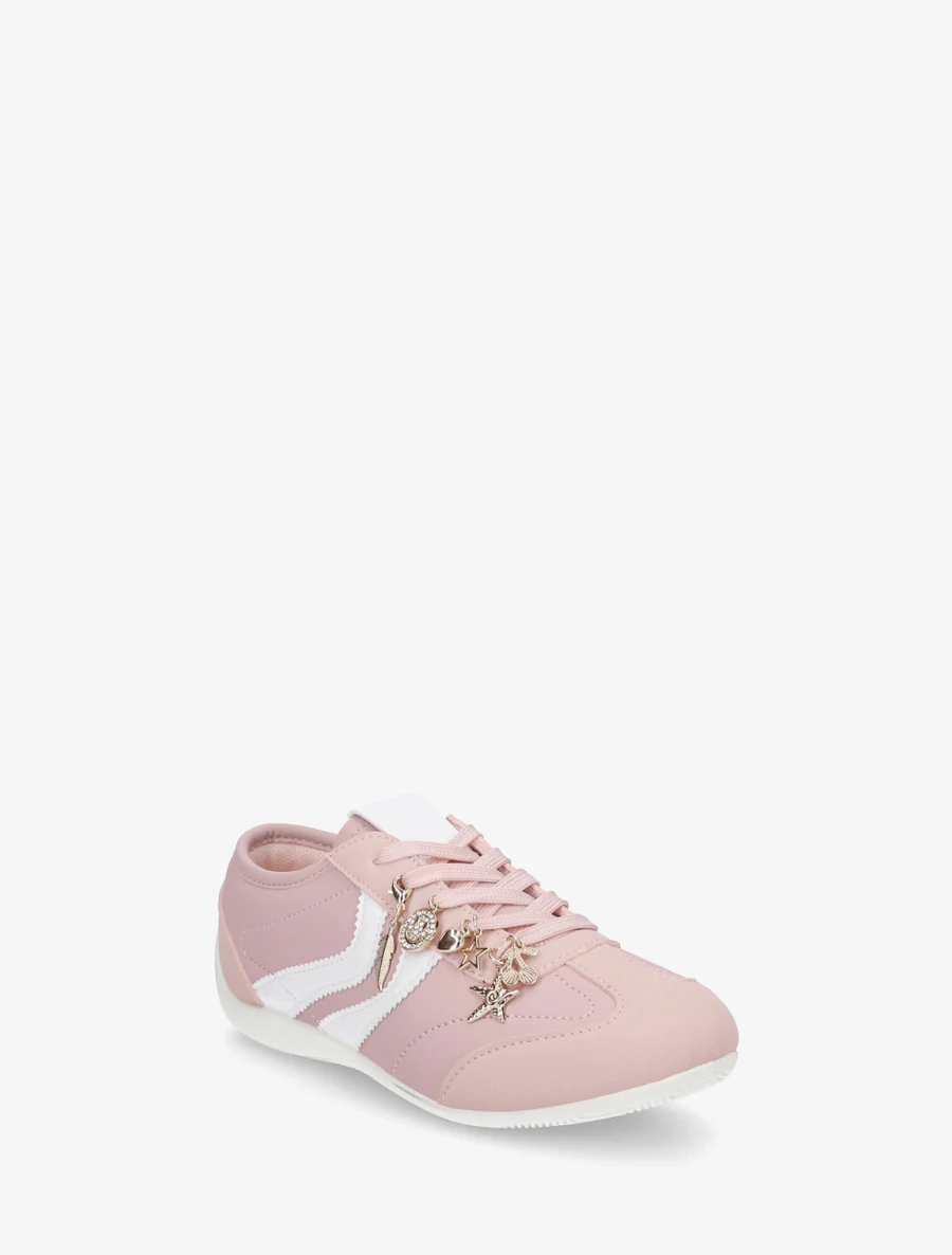 Sneakers à empiècement bijoux dépareillés - Rose - Image 2