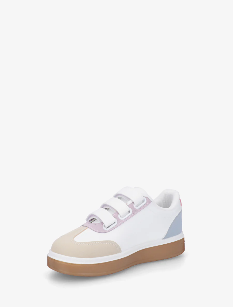 Sneakers à scratch et semelle caoutchouc - Multi - Image 3