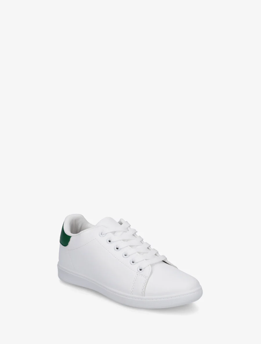 Sneakers basiques en simili - Vert - Image 2
