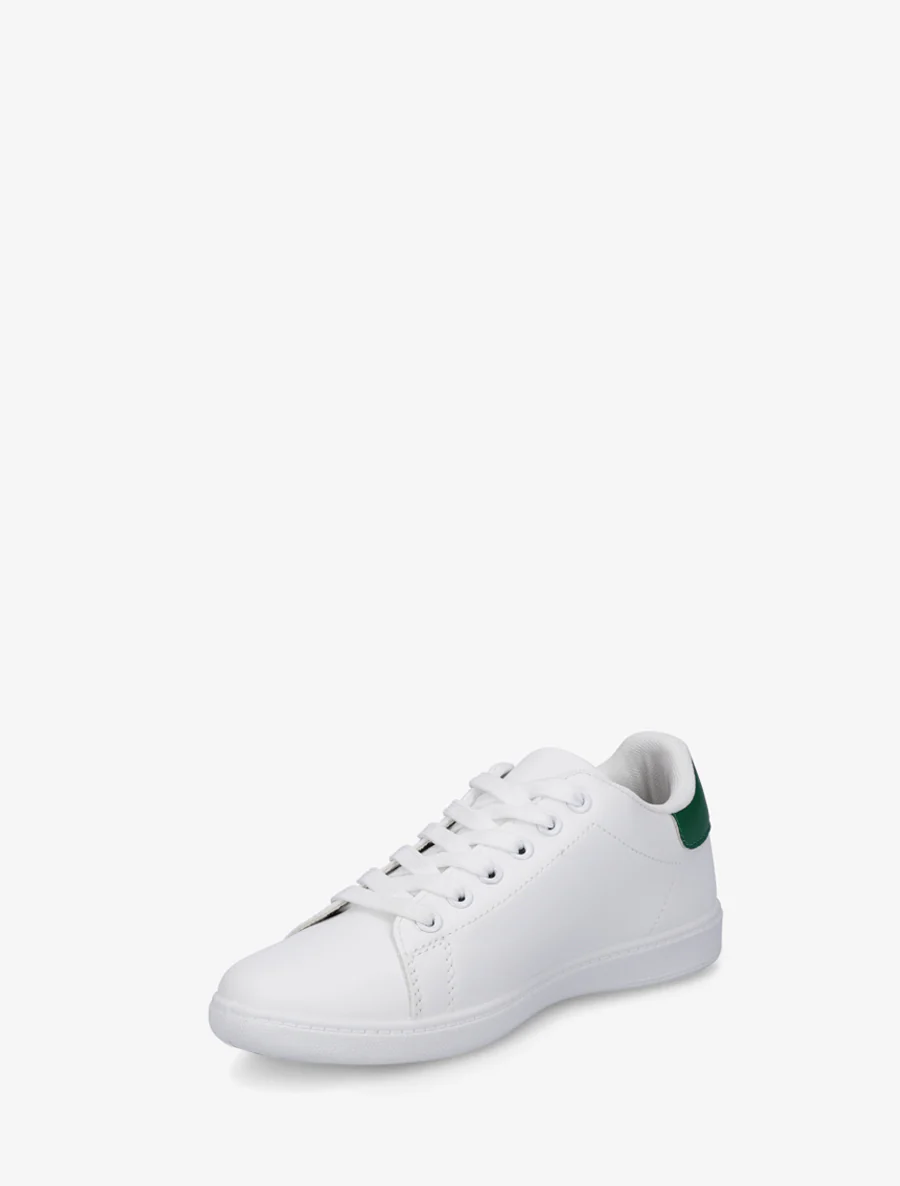 Sneakers basiques en simili - Vert - Image 3