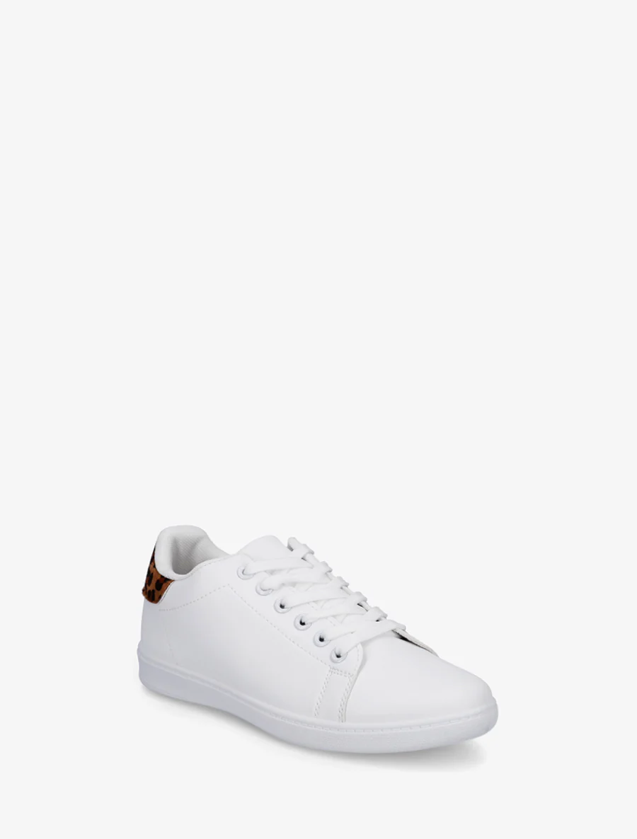 Sneakers basiques en simili - Camel - Image 2