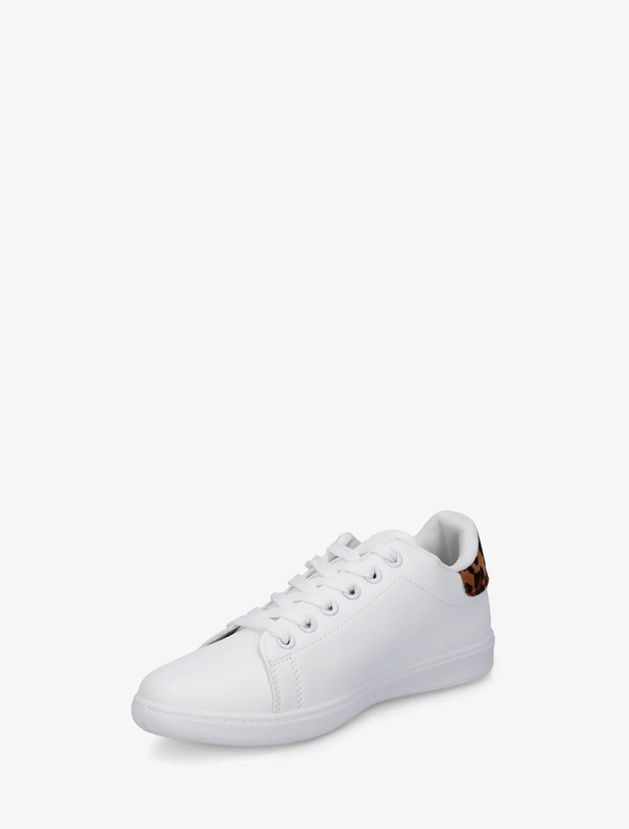 Sneakers basiques en simili - Camel - Image 3