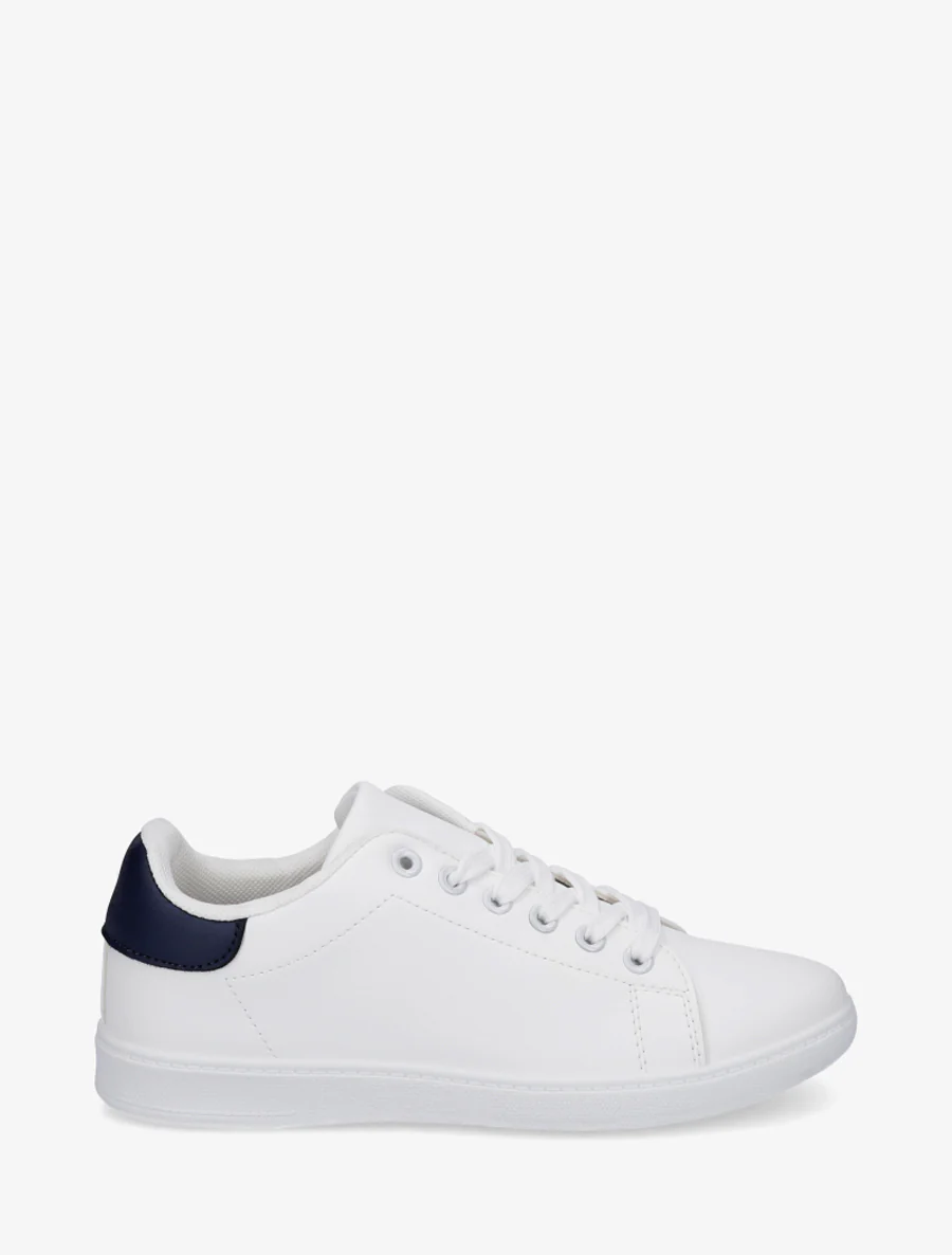 Sneakers basiques en simili - Marine