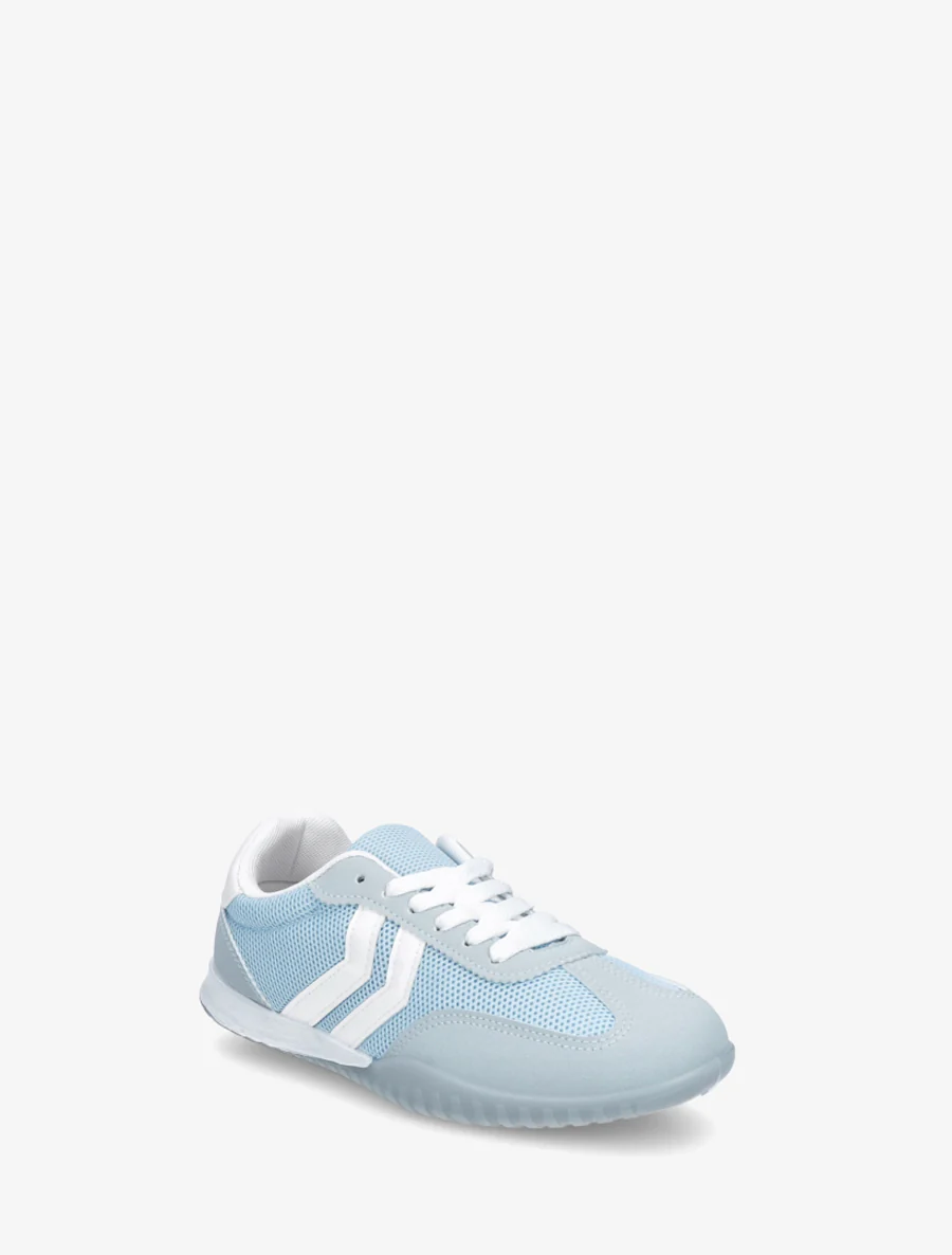 Sneakers bimatière à bouts ronds - Bleu ciel - Image 2
