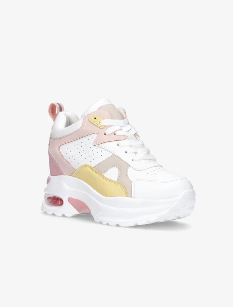 Sneakers compensées à bulle d'air intégrée - rose - Image 3
