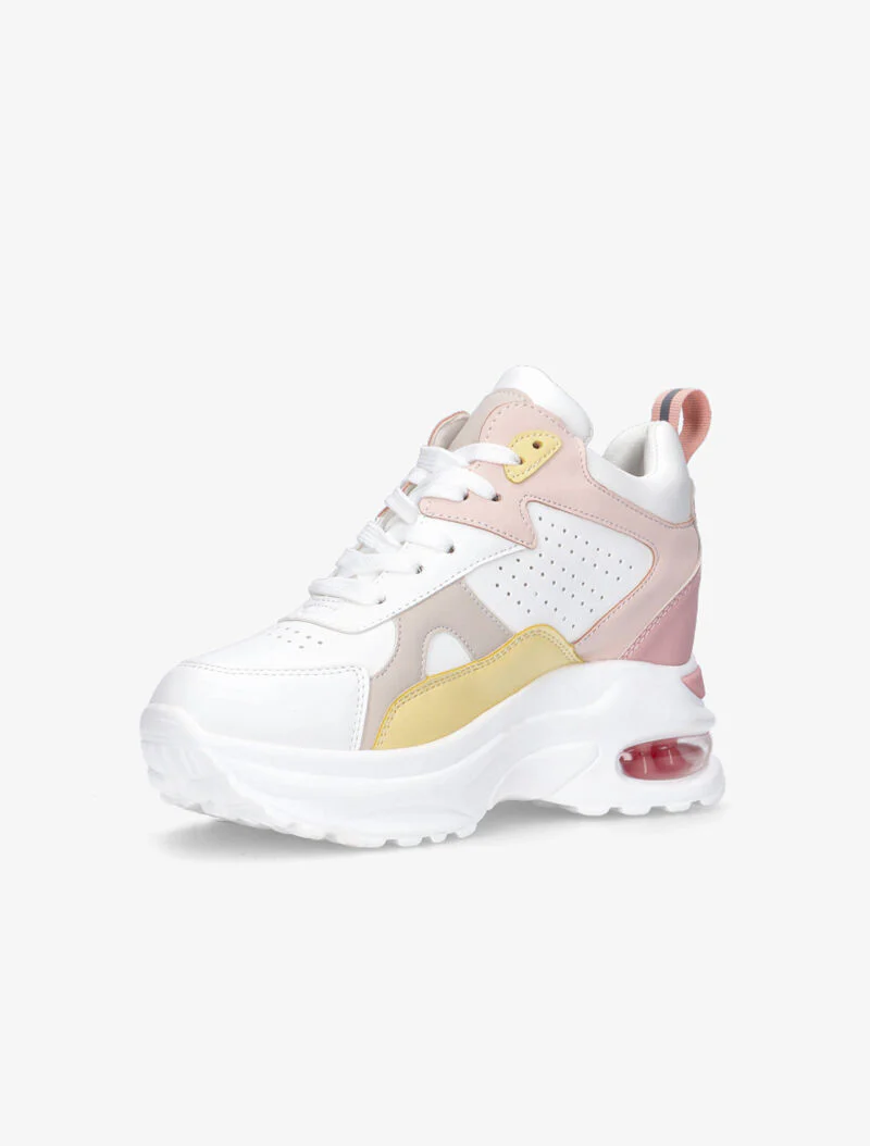 Sneakers compensées à bulle d'air intégrée - rose - Image 4