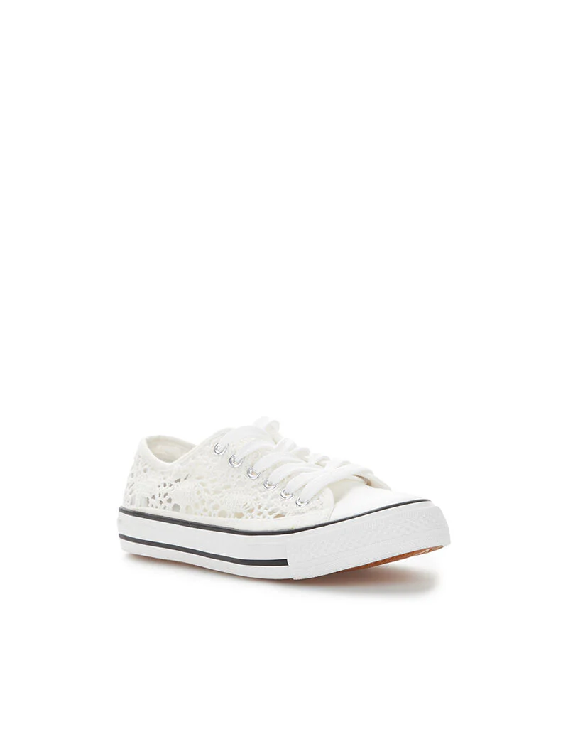 Sneakers en crochet - blanc - Image 2