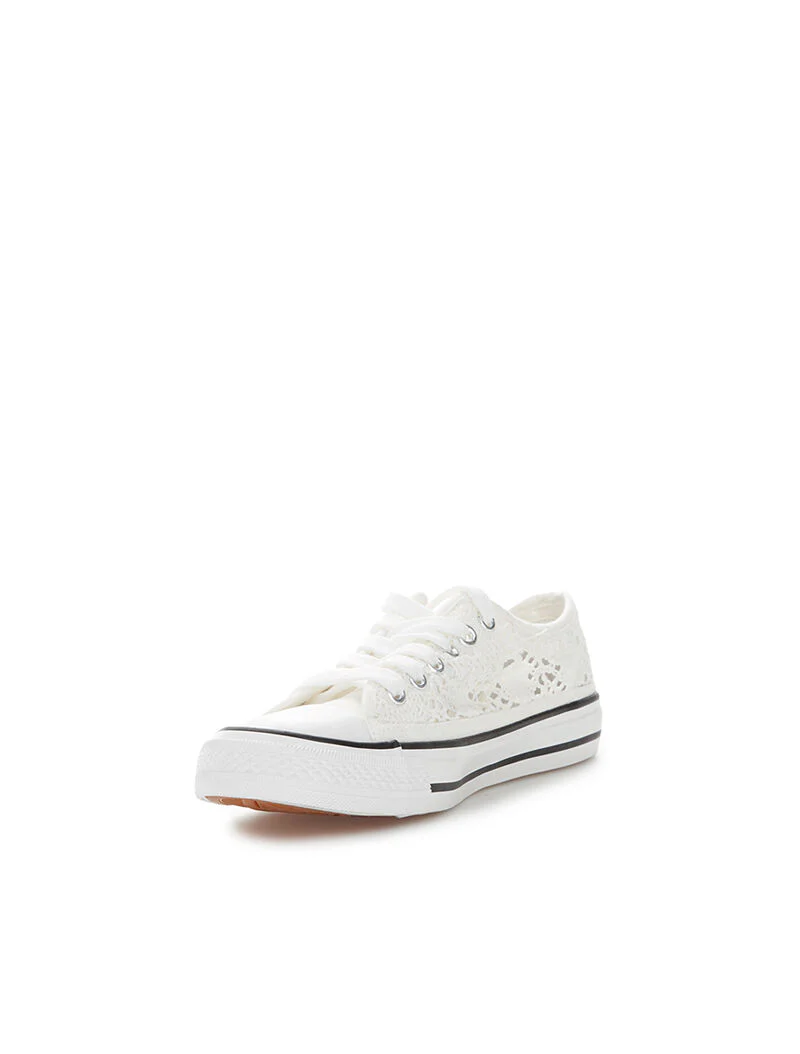 Sneakers en crochet - blanc - Image 3