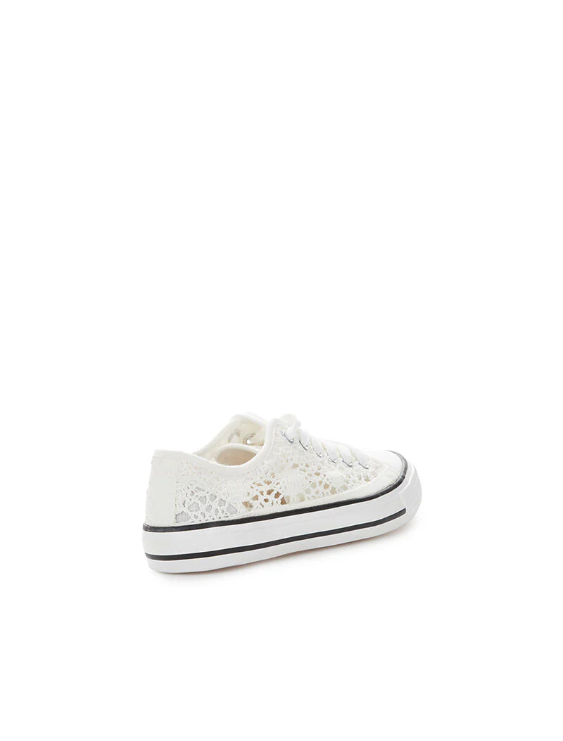 Sneakers en crochet - blanc - Image 4