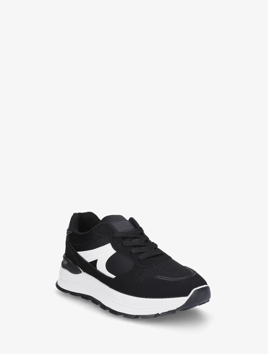 Sneakers en simili stylisés - Noir - Image 2