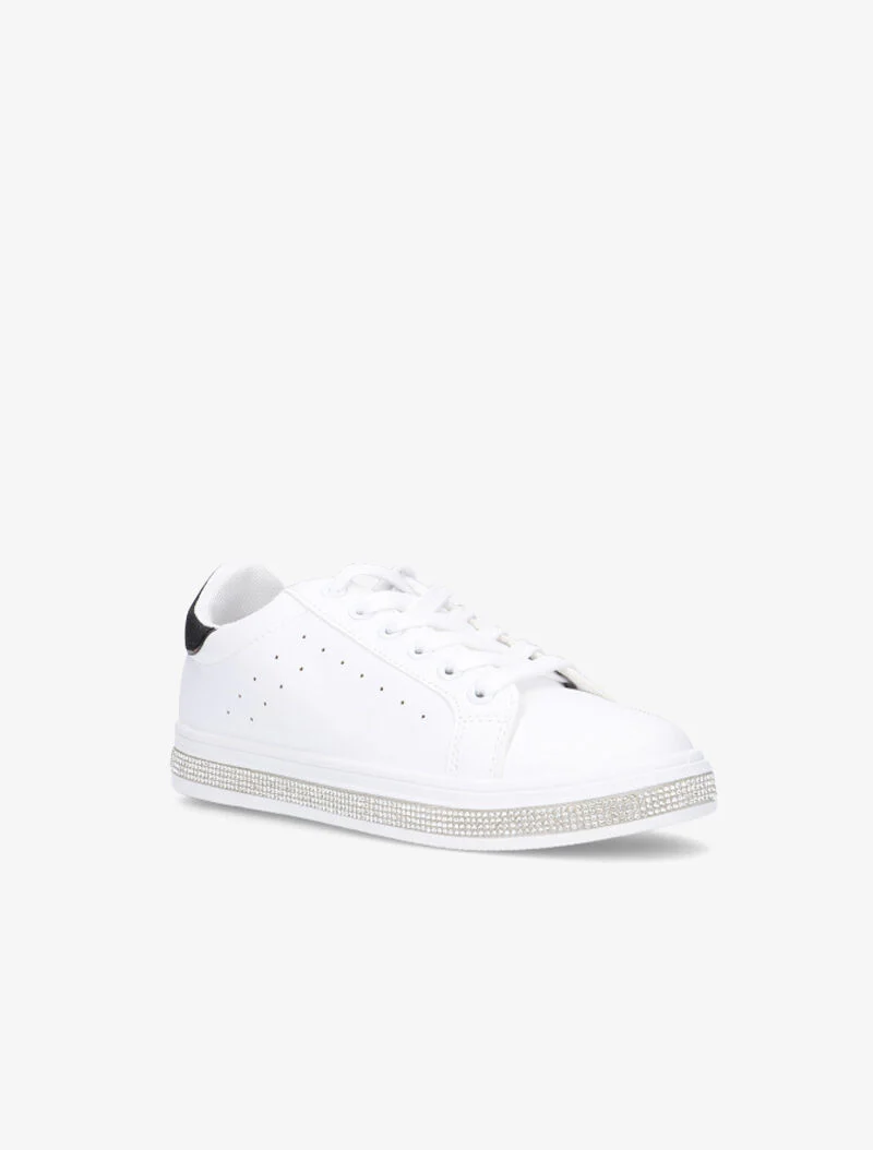 Sneakers strassées et à paillettes - noir - Image 2